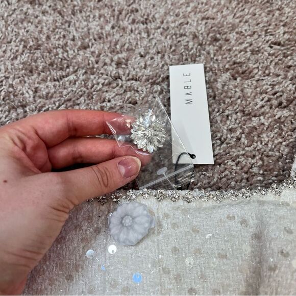 MABLE Tweed Sequin Mini Dress - Picture 4 of 13